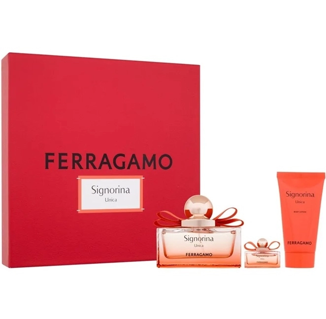 Salvatore Ferragamo Signorina Unica 100ml.5ml.50bl Apa De Parfum Femei SET Ml 0