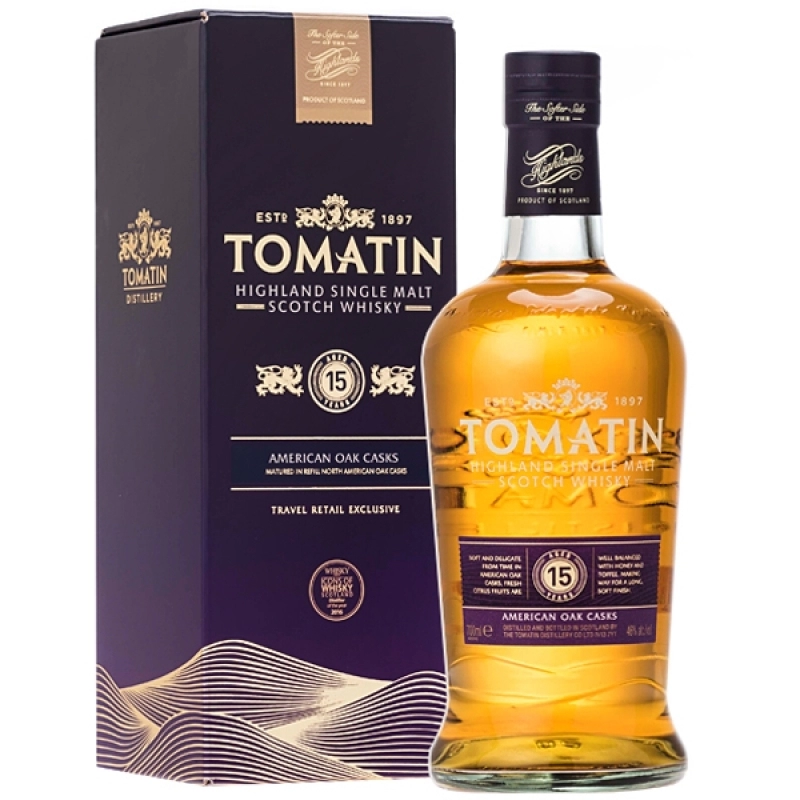 Whisky Tomatin 15 Ani 0.7l 0