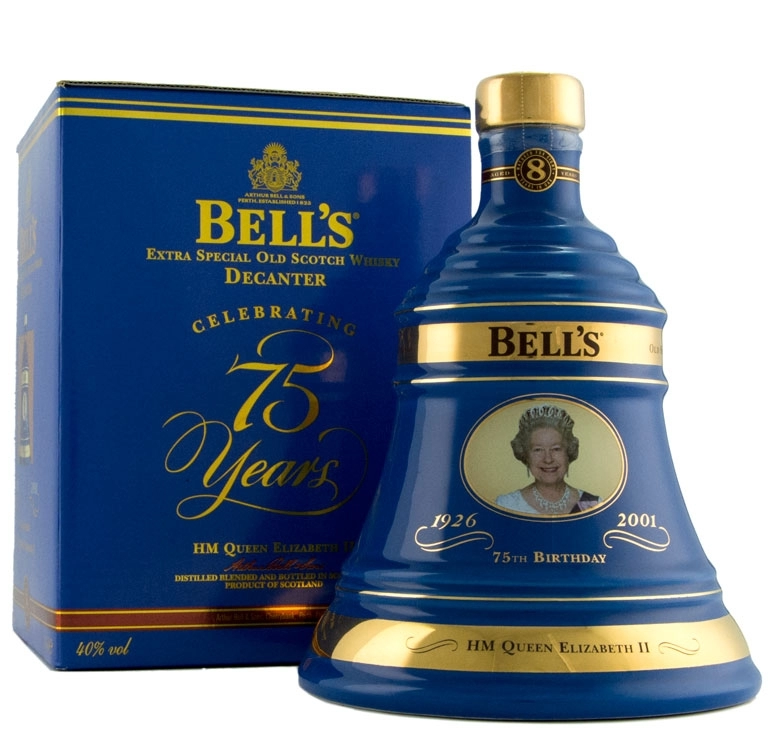 Whikey Bells Queen 75th Birthday Decanter 70cl 0