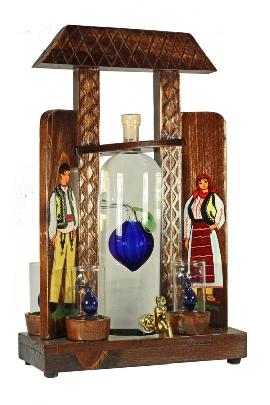 Cadou Poarta Maramureseana Cu Tuica 0.5l 0