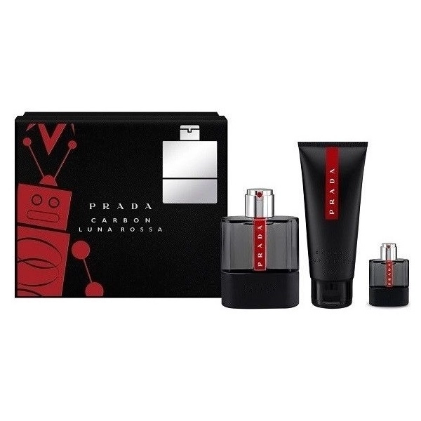 Prada Luna Rossa Carbon 100ml.10ml.100asb Apa De Toaleta Set Ml - Parfum barbati 0