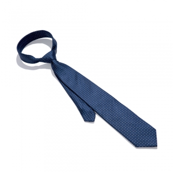 Cravata Sarto Pattern Albastru Din Matase Naturala 2