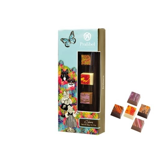 Praline Belgiene Pralibel Reglette Cubes 90G 0