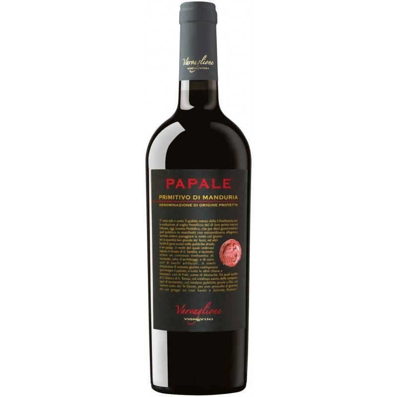 Vin Rosu Varvaglione Papale - Primitivo Di Manduria 0.7L 0