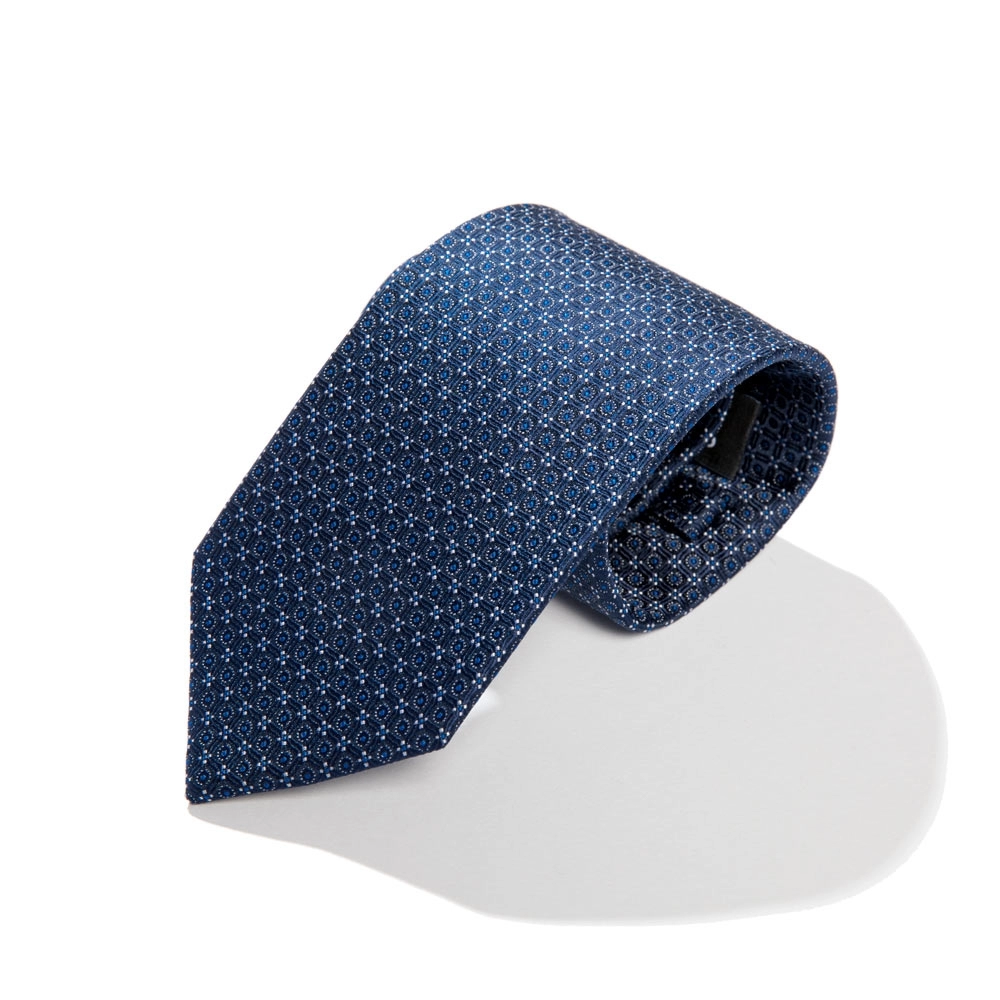 Cravata Sarto Pattern Albastru Din Matase Naturala 1
