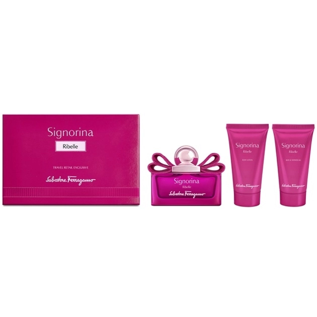 Salvatore Ferragamo Signorina Ribelle 50ml.50bl.50sg Apa De Parfum Femei Travel Set Ml 0