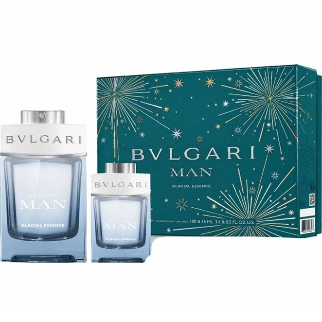 Bvlgari Man Glacial Essence 100ml.15ml Apa De Parfum SET Ml 0