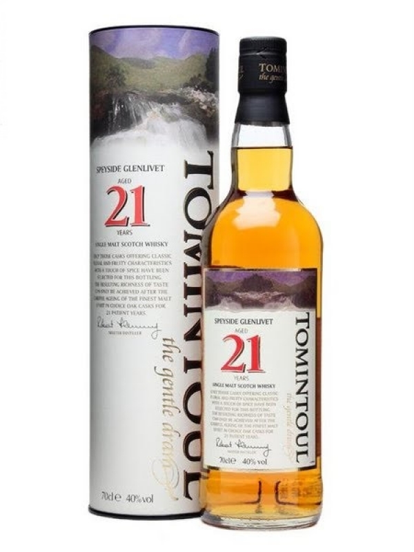 Whisky Tomintoul 21yo Single Malt 0.7l 0