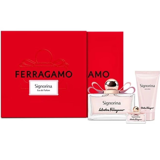 Salvatore Ferragamo Signorina 100ml.5ml.50bl Apa De Parfum Femei SET Ml 0