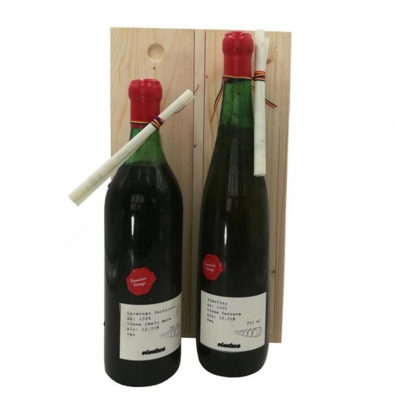 Vin Riesling Caseta Vinoteca 1984 Merlot 2*75cl 0