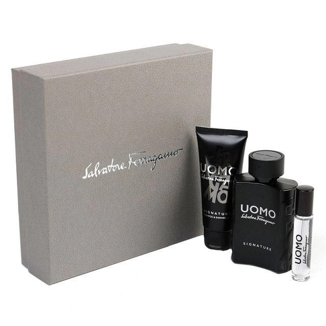 Salvatore Ferragamo Uomo Signature Edp 100ml.10ml.100sg Apa De Parfum Set Ml - Parfum barbati 0