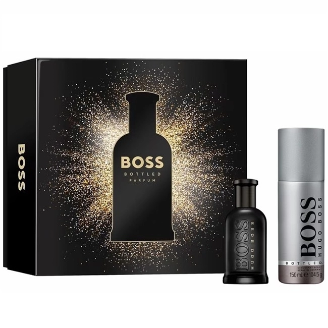 Hugo Boss Bottled Parfum 50ml.150 Deo Spray Barbati SET Ml