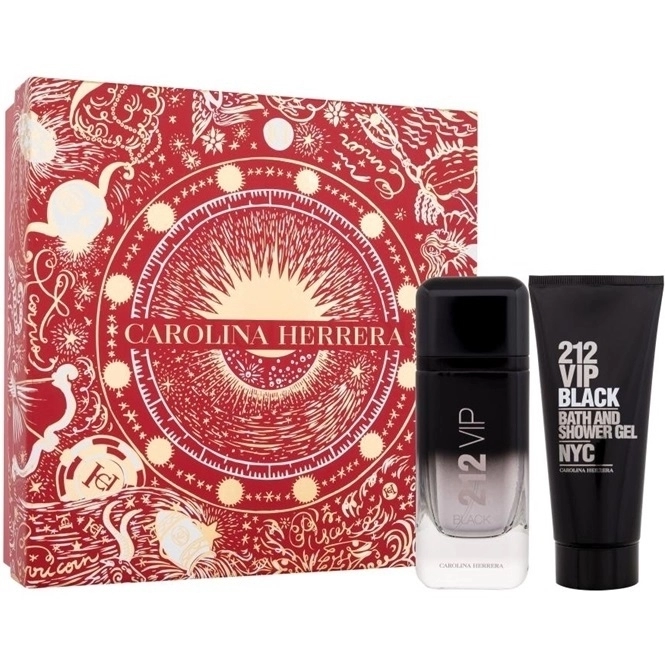 Carolina Herrera 212 Vip Black 100ml.100sg Apa De Parfum Barbati SET Ml